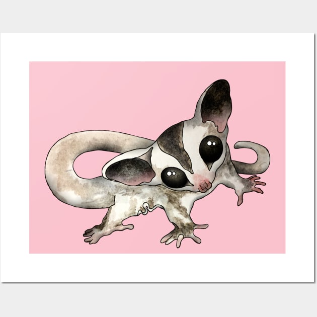 Cutest Sugar Glider Wall Art by Zodiart